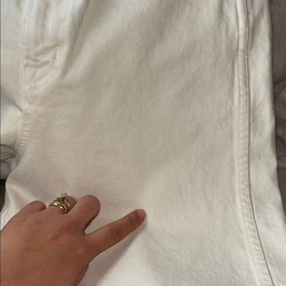 APiece Apart Merida Cream High Rise Wide Leg Jeans Size 29